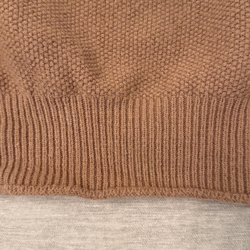 Heart Pattern Brown Sweater - Picture 7 of 9